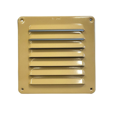 Grilles d'aeration aluminium vernis, L.15 x l.15 cm - FEPRE