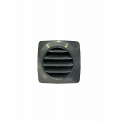 Grilles d'aeration abs verni, L.12.5 x l.12.5 cm Diam.10 cm de marque FEPRE, référence: B9838400