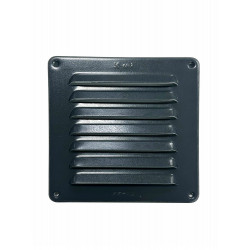Grilles d'aeration L.15 x l.15cm  EP. 1.5mm strong renforcée anthracite aluminiu de marque FEPRE, référence: B9838500