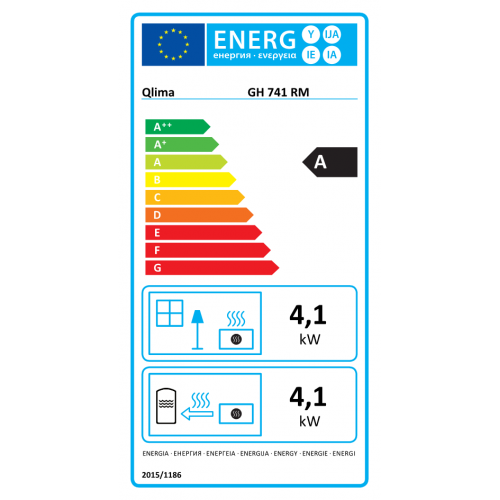 Chauffage à gaz GH 741 RM 4.1 kW QLIMA - QLIMA