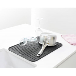 TAPIS EGOUTTOIR GRIS ANTHRACITE BRABANTIA - BRABANTIA