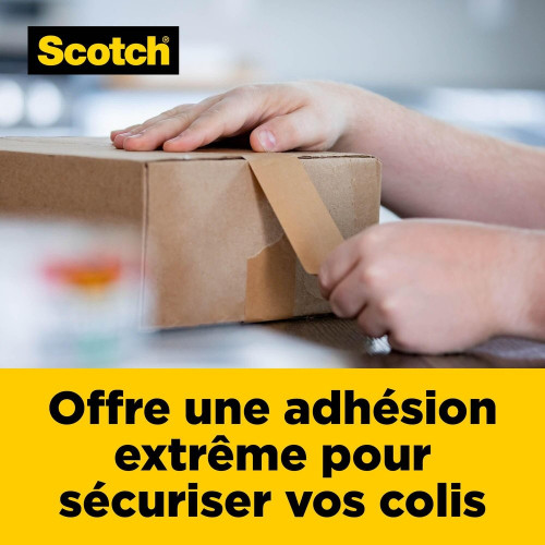 Ruban adhesif marron Box lock SCOTCH L.22.8 m x l.48 mm - SCOTCH
