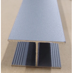 Profil intermédiaire aluminium Kyoto V3,gris clair, l.176 x P.2,4 x H.6.5 cm de marque Sans marque, référence: B9854900