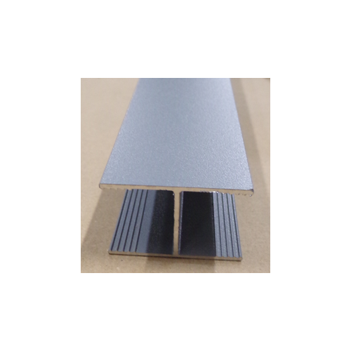 Profil intermédiaire aluminium Kyoto V3,gris clair, l.176 x P.2,4 x H.6.5 cm - Sans marque