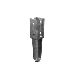 Support à sceller acier galvanisé à sceller gris, H.30 x l.9 x P.9 cm de marque CERLAND, référence: B9855200