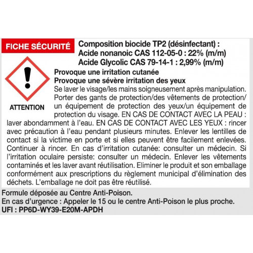 Anti-mousse concentré 1l DECAMP - Sans marque