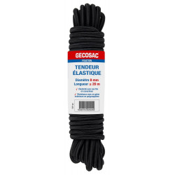 Tendeur Elastique 8mm longueur 10 mètres, noir de marque Sans marque, référence: B9873100