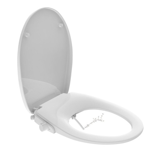 Abattant wc lavant pure clean frein chute declipsale blanc bemis - BEMIS