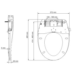 Abattant wc lavant pure clean frein chute declipsale blanc bemis - BEMIS