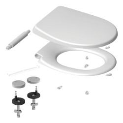 Abattant wc thermodur click & clean classic frein chute declip vert - BEMIS