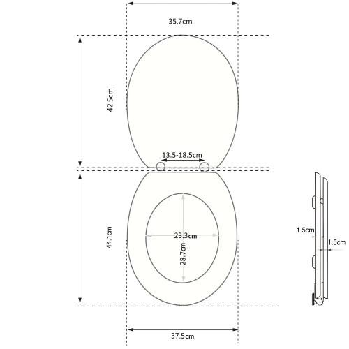 Abattant wc mdf sans fonction bleu sargasso sea bemis - BEMIS