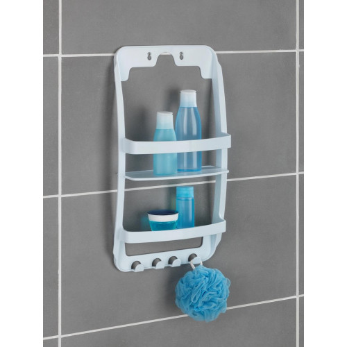 Etagere de bain / douche blanc a suspendre - WENKO