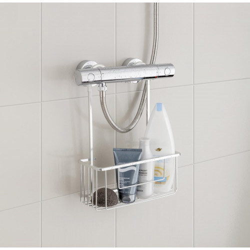 Etagère de bain / douche a suspendre, chrome brillant - TATAY