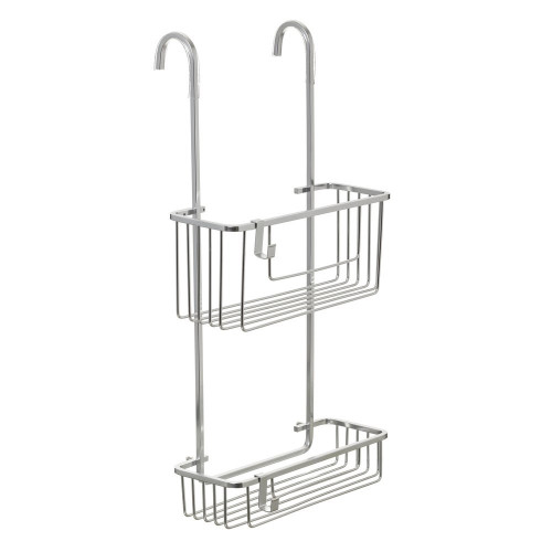 Etagere de bain et douche double chrome a suspendre - TATAY