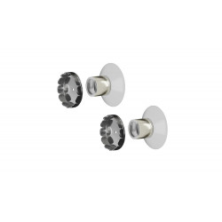 Lot de 2 porte-savons ventouse BIOM aimantés de marque Sans marque, référence: B9880800