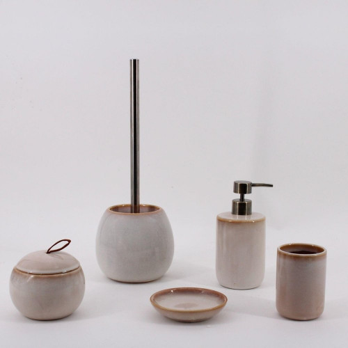 Gobelet de salle de bains Marsa beige NORASIA - AZAO