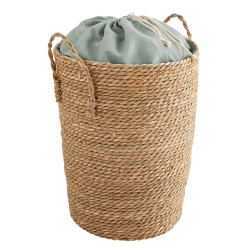 Panier à linge Folk l.40 x H.50 x P.40 cm - BOX & BEYOND