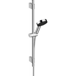 Pommeau de douche 3 jets, flexible et barre chromé HANSGROHE Pulsify eco de marque HANSGROHE, référence: B9884200