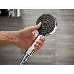 Pommeau de douche 3 jets, flexible et barre chromé HANSGROHE Pulsify eco - HANSGROHE