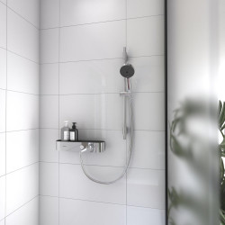 Pommeau de douche 3 jets, flexible et barre chromé HANSGROHE Pulsify eco - HANSGROHE
