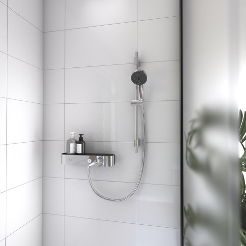Pommeau de douche 3 jets, flexible et barre chromé HANSGROHE Pulsify eco - HANSGROHE