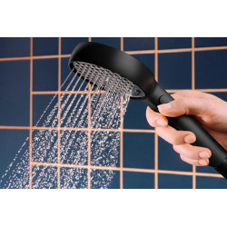 Pommeau de douche Activera 2 jets, noir - HANSGROHE