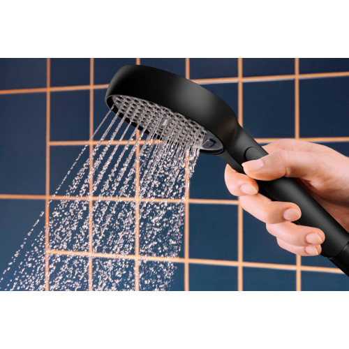 Pommeau de douche Activera 2 jets, noir - HANSGROHE