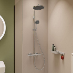 Colonne de douche thermostatique chrome, Stamis S Activera, HANSGROHE de marque HANSGROHE, référence: B9885100