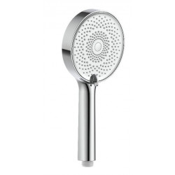 Pommeau de douche 3 jets, flexible, barre et tablette chrome, MTK - Sans marque