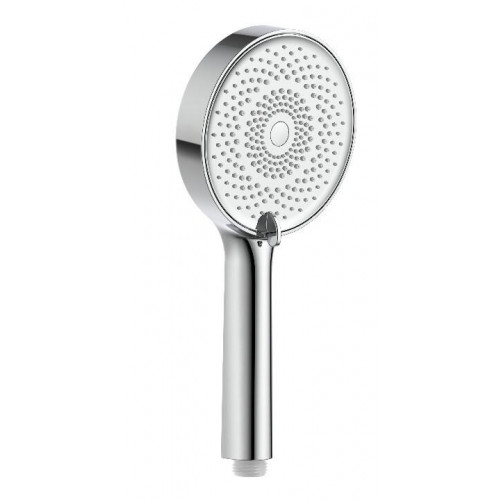 Pommeau de douche 3 jets, flexible, barre et tablette chrome, MTK - Sans marque