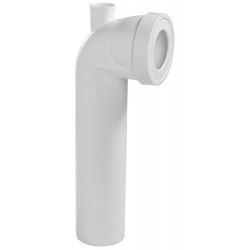 Pipe de wc longue en angle de 90° avec piquage diam.10 cm wirquin de marque WIRQUIN, référence: B9885600