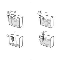 Robinet flotteur alimentation laterale 3/8 1px - Siamp
