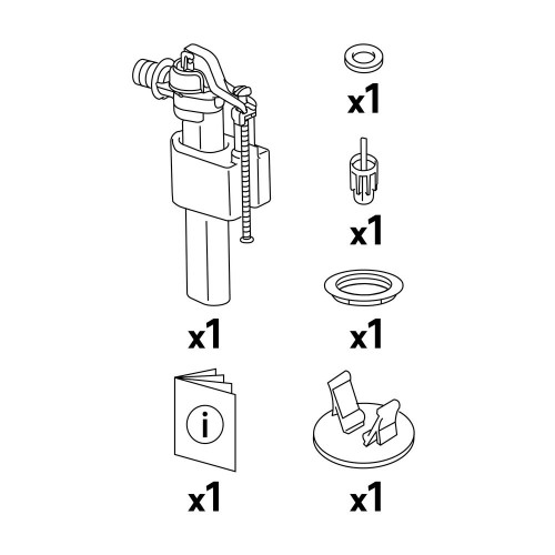 Robinet flotteur alimentation laterale 3/8 1px - Siamp