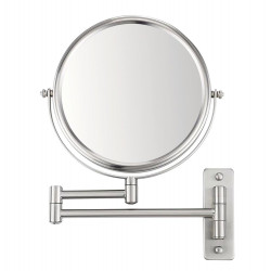Miroir Grossissant X 5 Rond, H.20 X L.20 X P.0.5 Cm, Pivotant Chrome de marque Sans marque, référence: B9886400