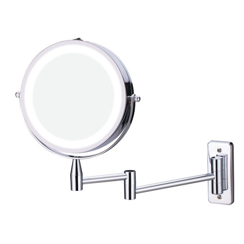 Miroir Grossissant N/A N/A, H.15 X L.15 X P.0.5 Cm, Led Pivotant - Sans marque