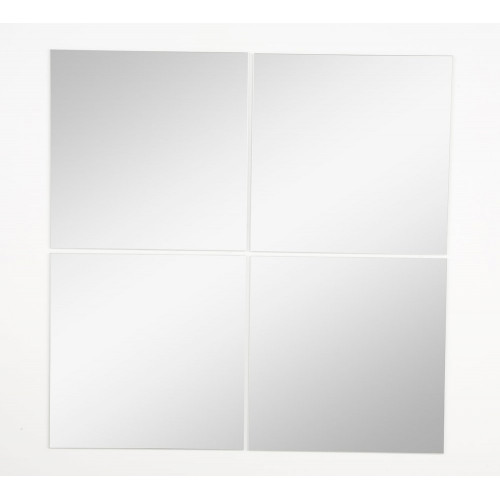 Set de 4 miroirs carrés 30x30cm - Sans marque