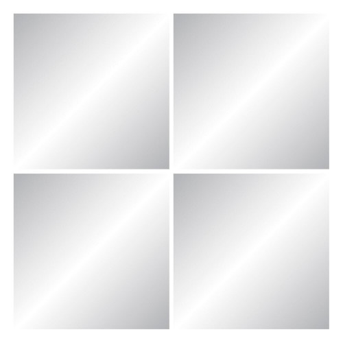 Set de 4 miroirs carrés 30x30cm - Sans marque