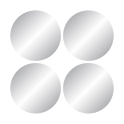 Set de 4 miroirs ronds diamètre20cm - Sans marque