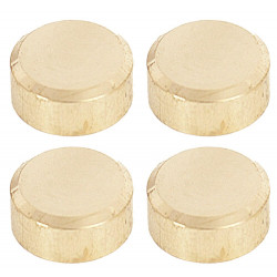Fixations miroirs rondes dorées de marque Sans marque, référence: B9887100