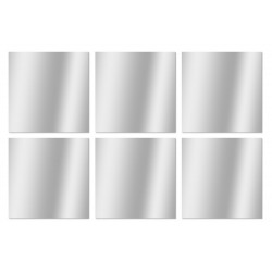 Set de 6 miroirs carrés 10x10cm de marque Sans marque, référence: B9887200