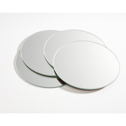Set de 4 miroirs ronds diamètre 15cm de marque Sans marque, référence: B9887300