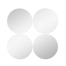 Set de 4 miroirs ronds diamètre 15cm - Sans marque
