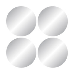 Set de 4 miroirs ronds diamètre 15cm - Sans marque