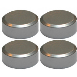 Fixations miroirs rondes aluminium de marque Sans marque, référence: B9887400