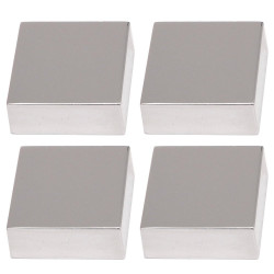 Fixations miroirs carréees chromées de marque Sans marque, référence: B9887500
