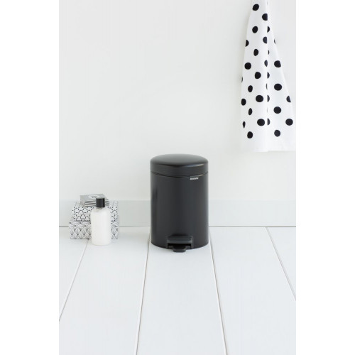 Poubelle 3L New Icone noire - BRABANTIA