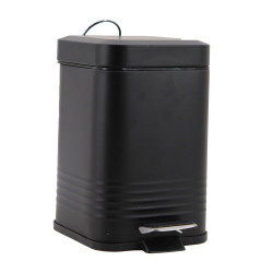 Poubelle de salle de bains 3 l noire Carry AZAO de marque AZAO, référence: B9889200