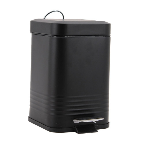 Poubelle de salle de bains 3 l noire Carry AZAO - AZAO