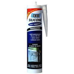 Silicone GEB, transparent, 280 + 10% ml de marque GEB, référence: B9889400