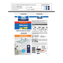 Silicone GEB, transparent, 280 + 10% ml - GEB